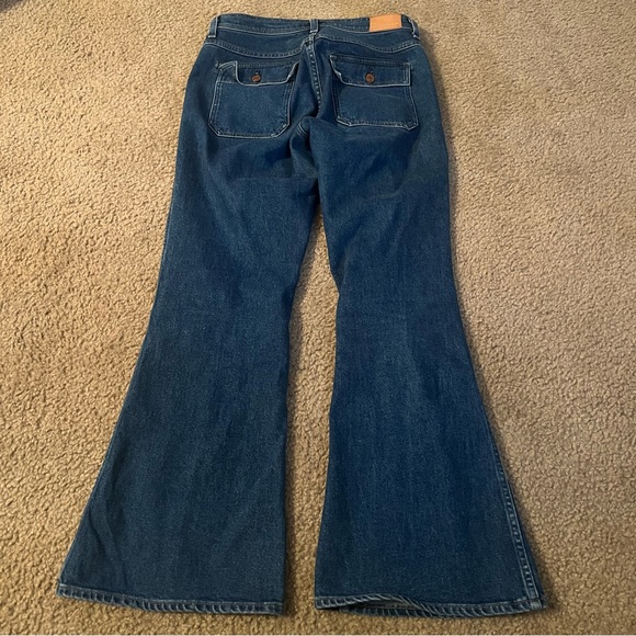 Citizens Of Humanity Maisie Ultra High Rise Patch Flare Jeans In Zenith - Picture 3 of 5